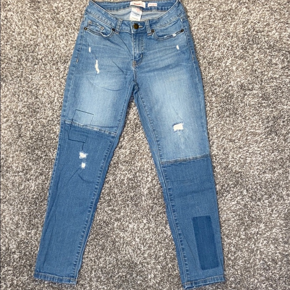 Bongo distressed two tone jeans size 4
